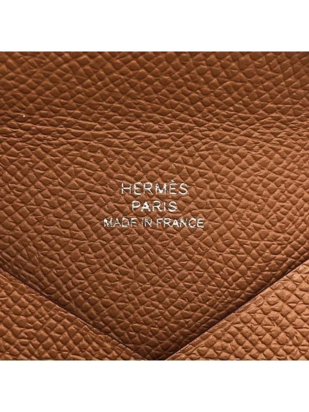 Hermes Card Case Calvi Gold Epsom Business